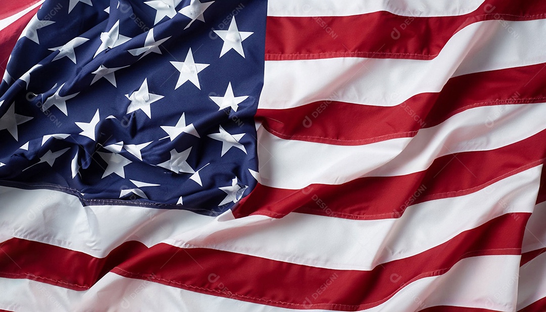 Vista bandeira dos Estados Unidos