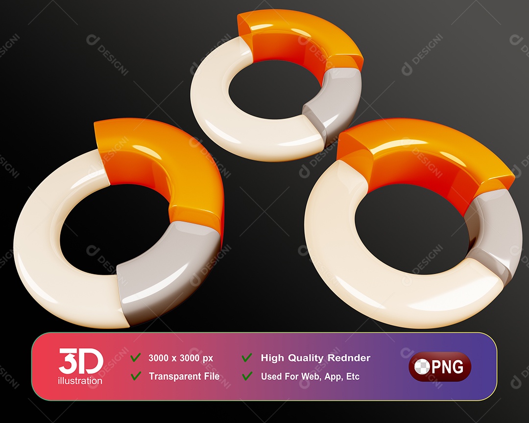 Elementos De Financias 3D Para Composição PSD