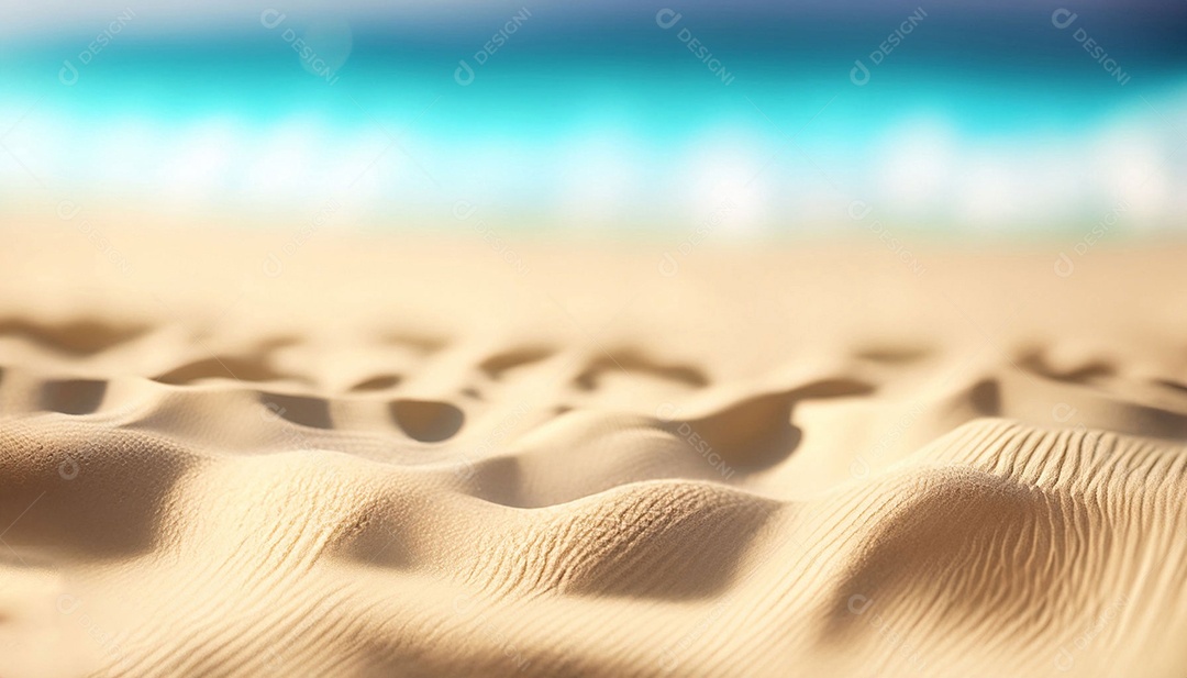 Vista areia da praia