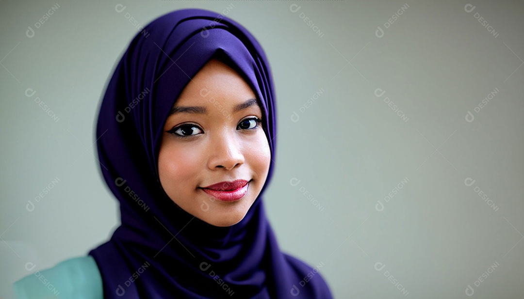 Mulher muçulmana usando hijab