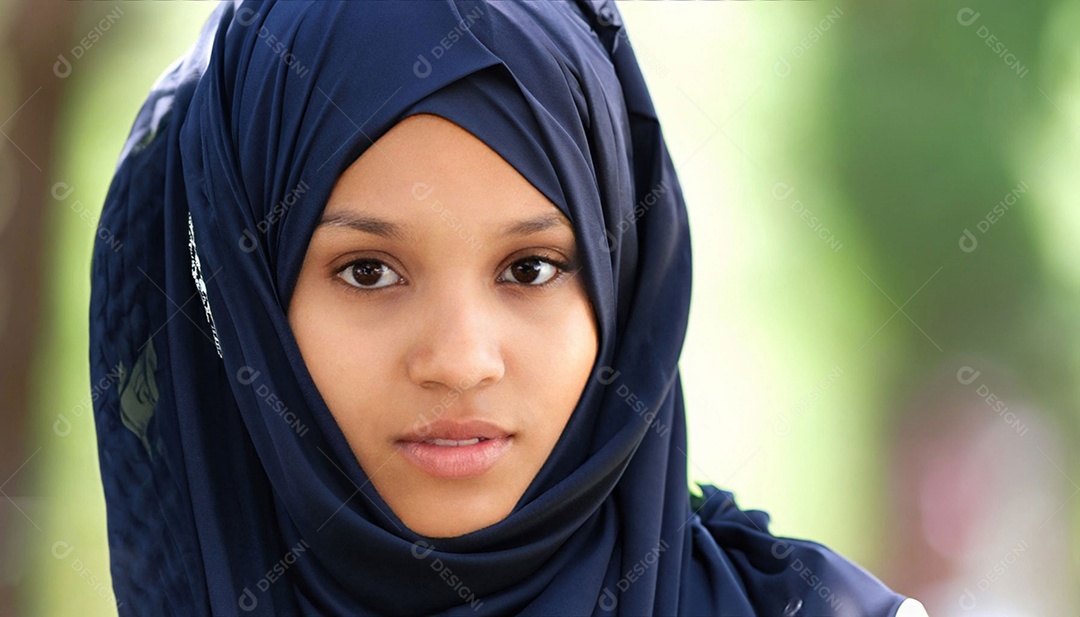 Mulher muçulmana usando hijab