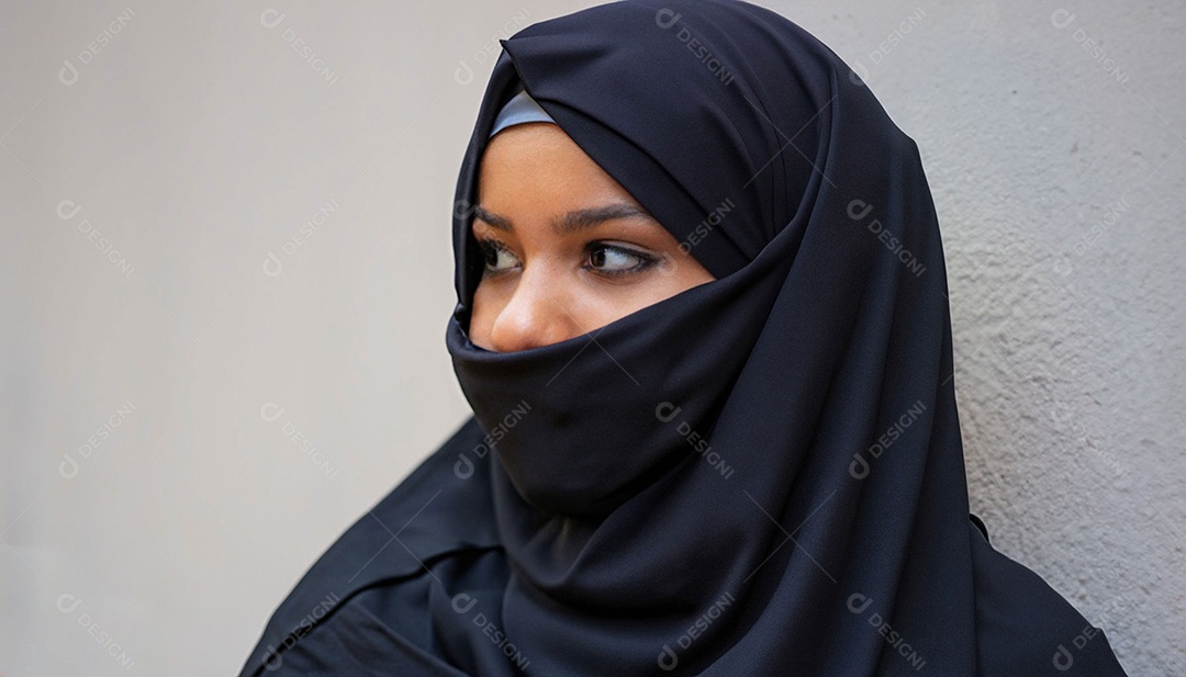 Mulher muçulmana usando hijab