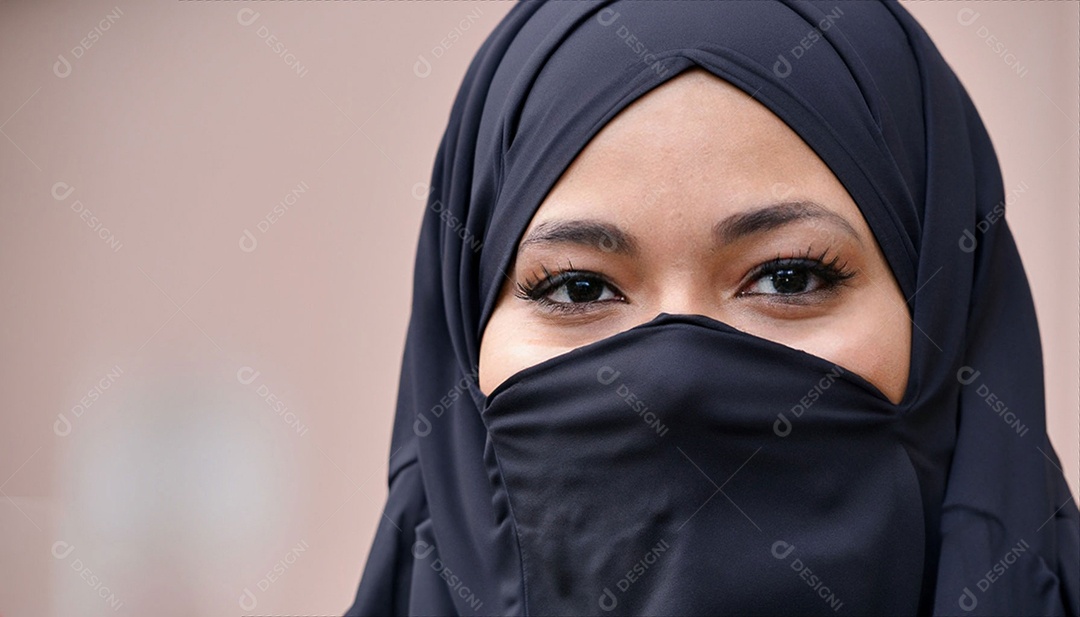 Mulher muçulmana usando hijab