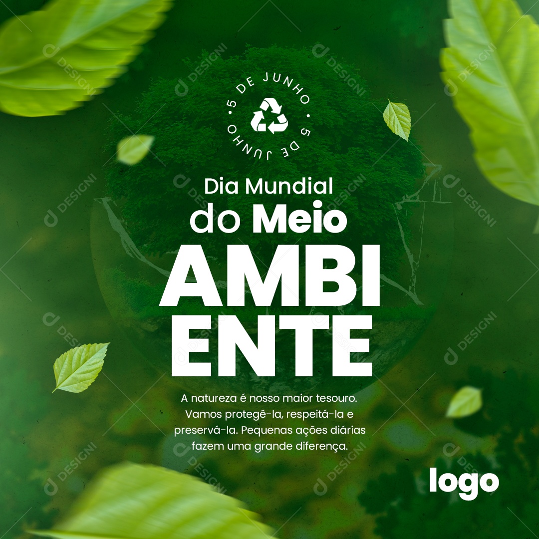 Social Media Dia Mundial Do Meio Ambiente Protege la PSD Editável