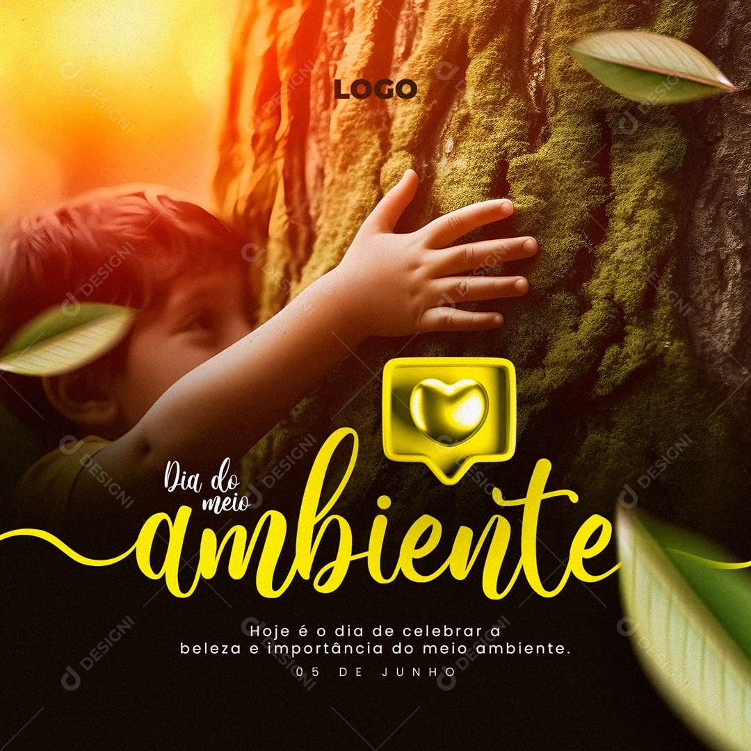 Hoje é o Dia De Celebrar A Beleza e Importância Dia Mundial Do Meio Ambiente Social Media PSD Editável