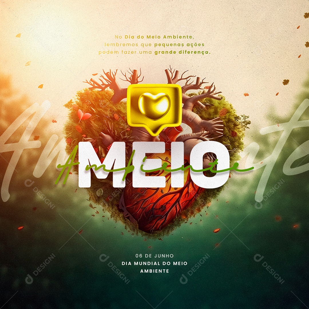 Social Media Dia Mundial Do Meio Ambiente 06 De Junho PSD Editável