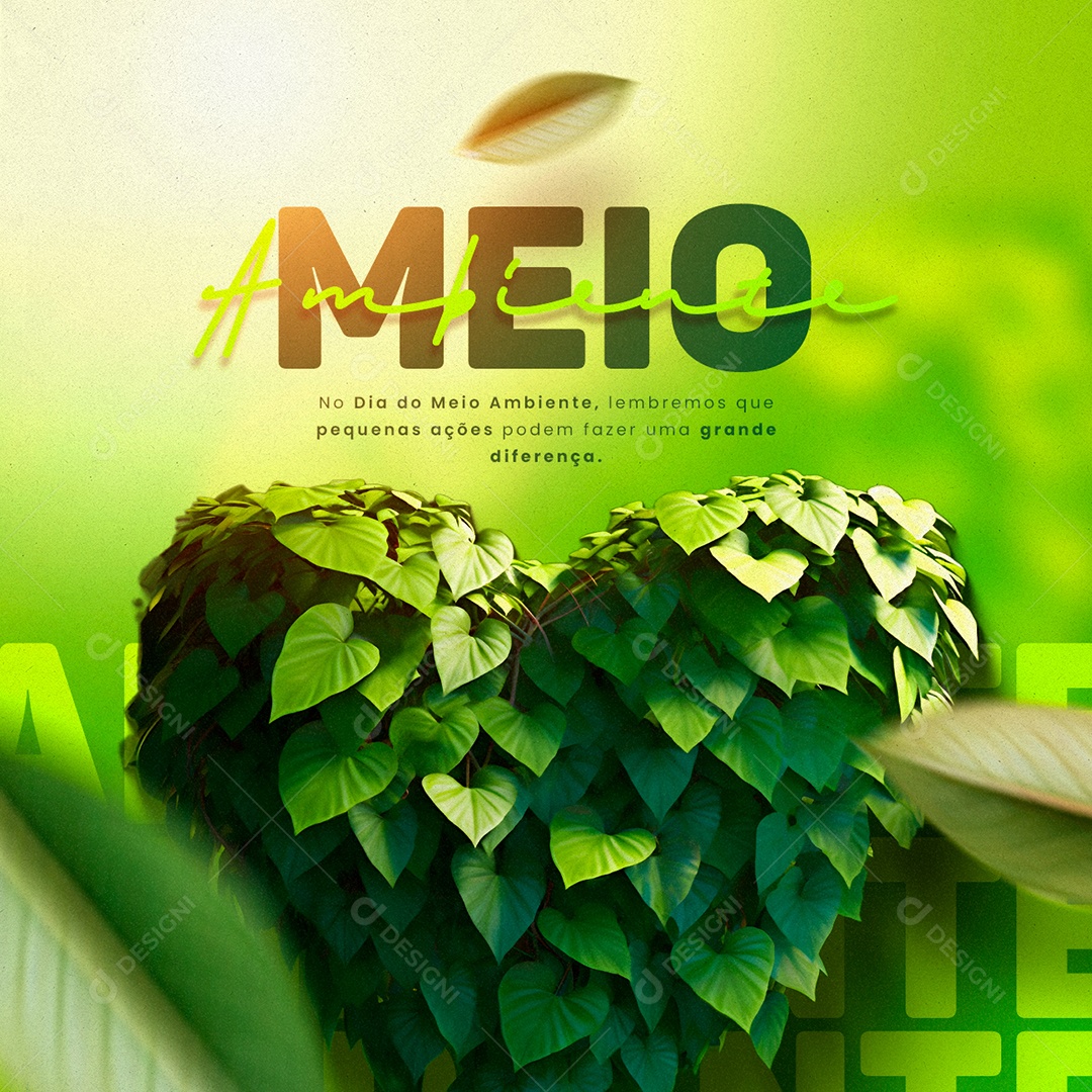 Dia Mundial Do Meio Ambiente 06 De Junho Social Media PSD Editável