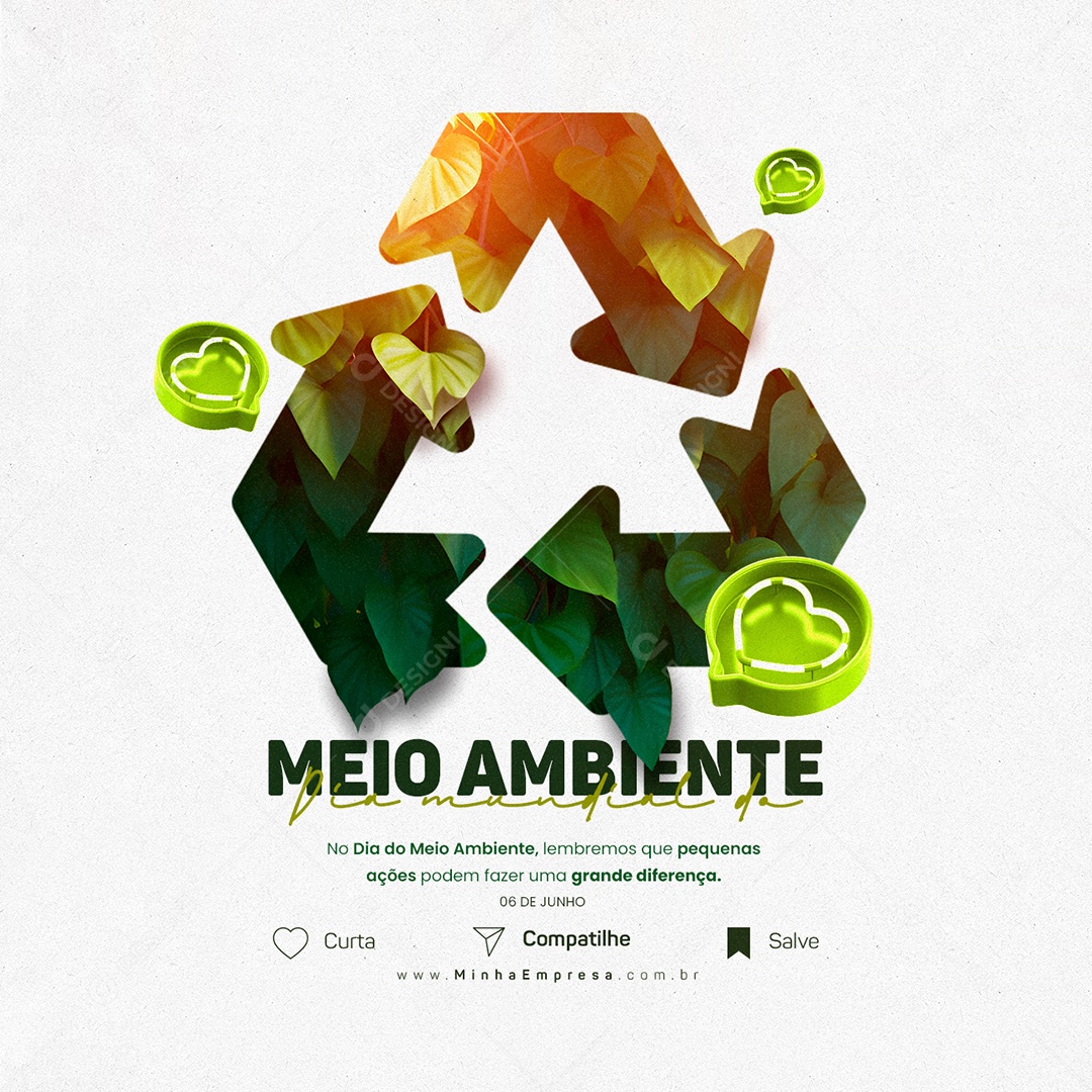 Lembremos Que Pequenos Ações Dia Mundial Do Meio Ambiente Social Media PSD Editável