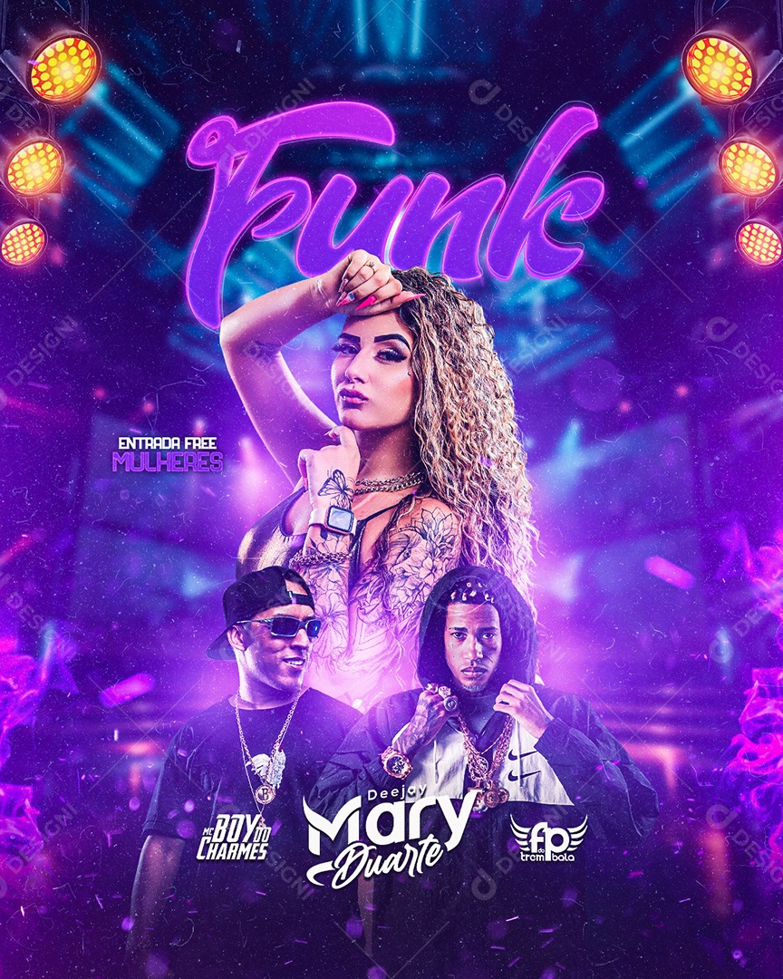 Funk Flyer Social Media PSD Editável