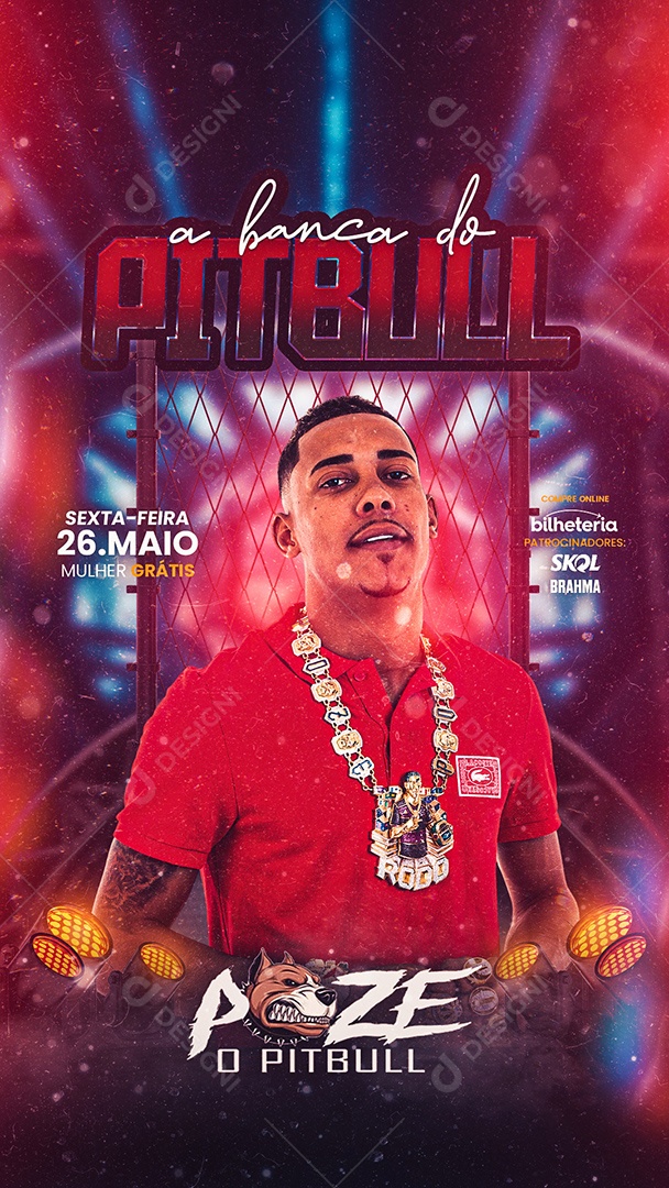 Story A Banca Do Pitbull Flyer Poze Do Rodo Social Media PSD Editável