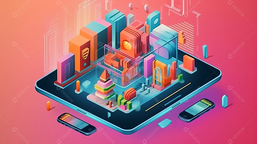 Compras online via smartphone.