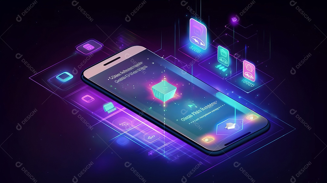 Smartphone em perspectiva e aplicativo de internet banking Transação de segurança de pagamento on-line via cartão de crédito Proteção digital, proteção de pagamento de transferência. Aplicativo de smartphone moderno IA generativa.