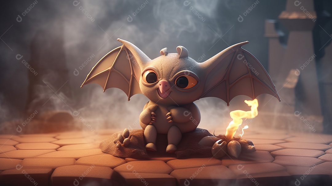 Criatura de halloween animal.