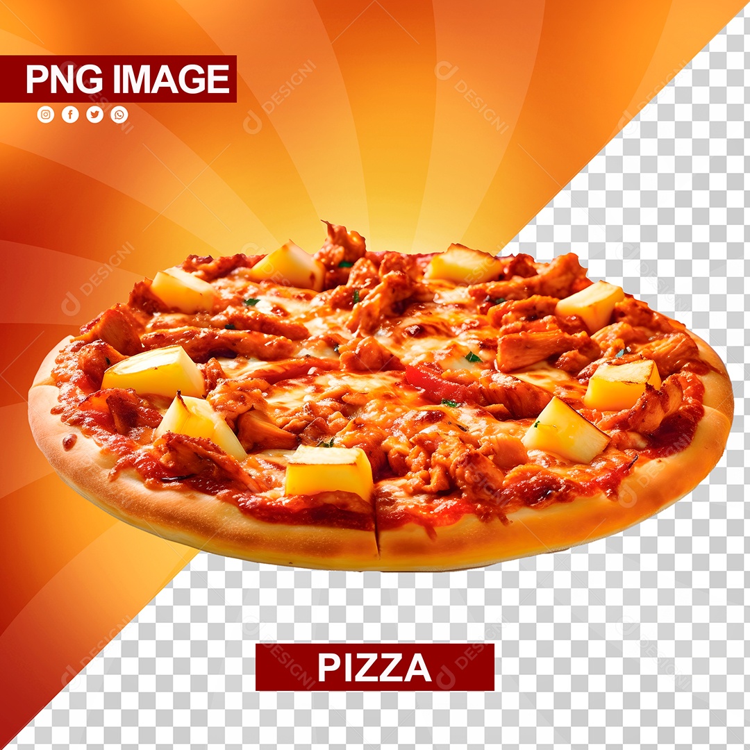 Pizza Deliciosa Redonda PSD