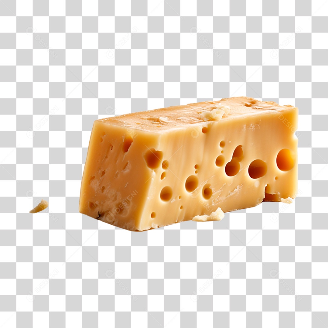 Fatia de queijo fresco PNG Transparente