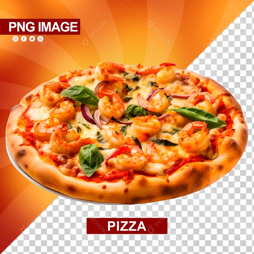 Pizza Deliciosa Forma De Ferro PSD