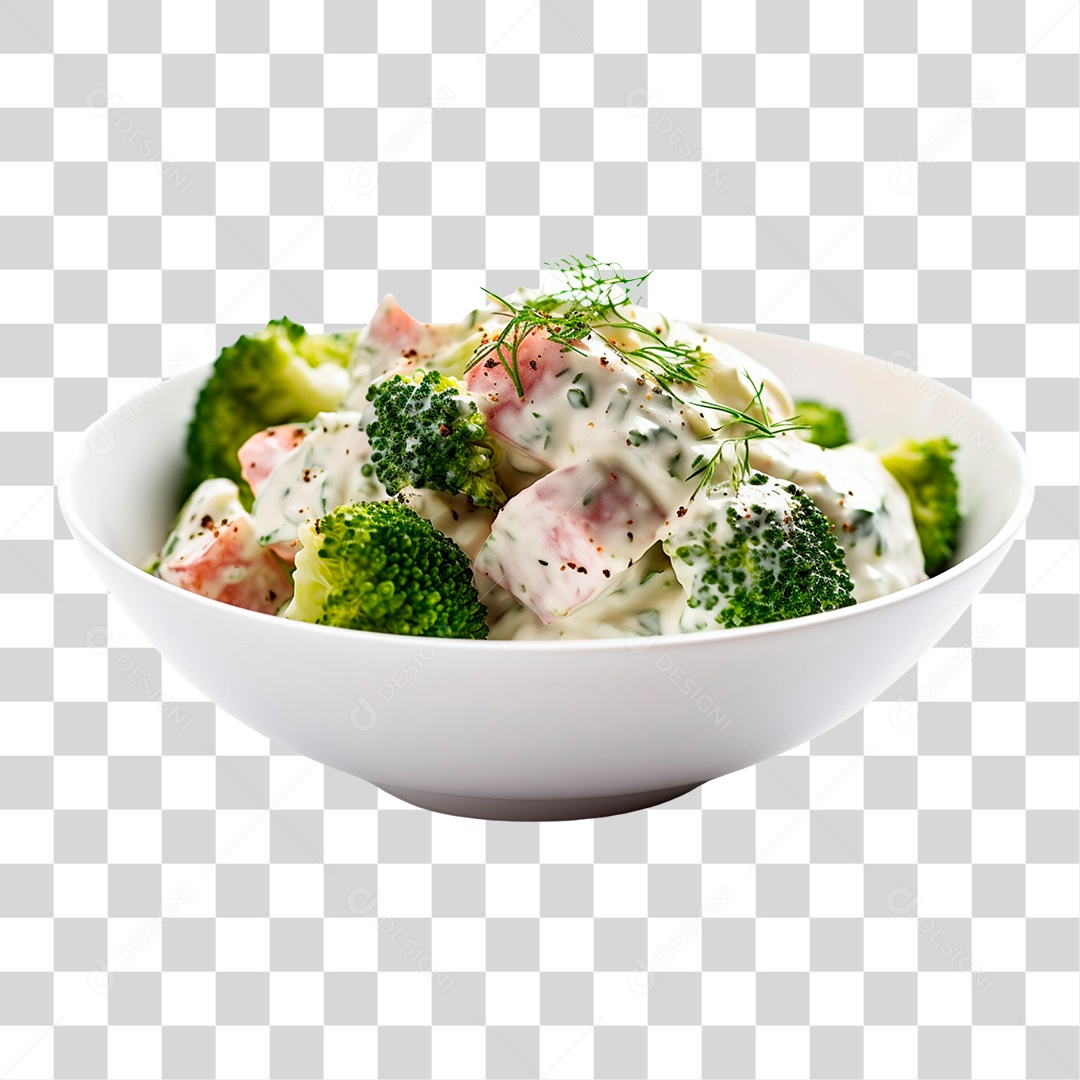 Brócolis sobre tigela PNG Transparente