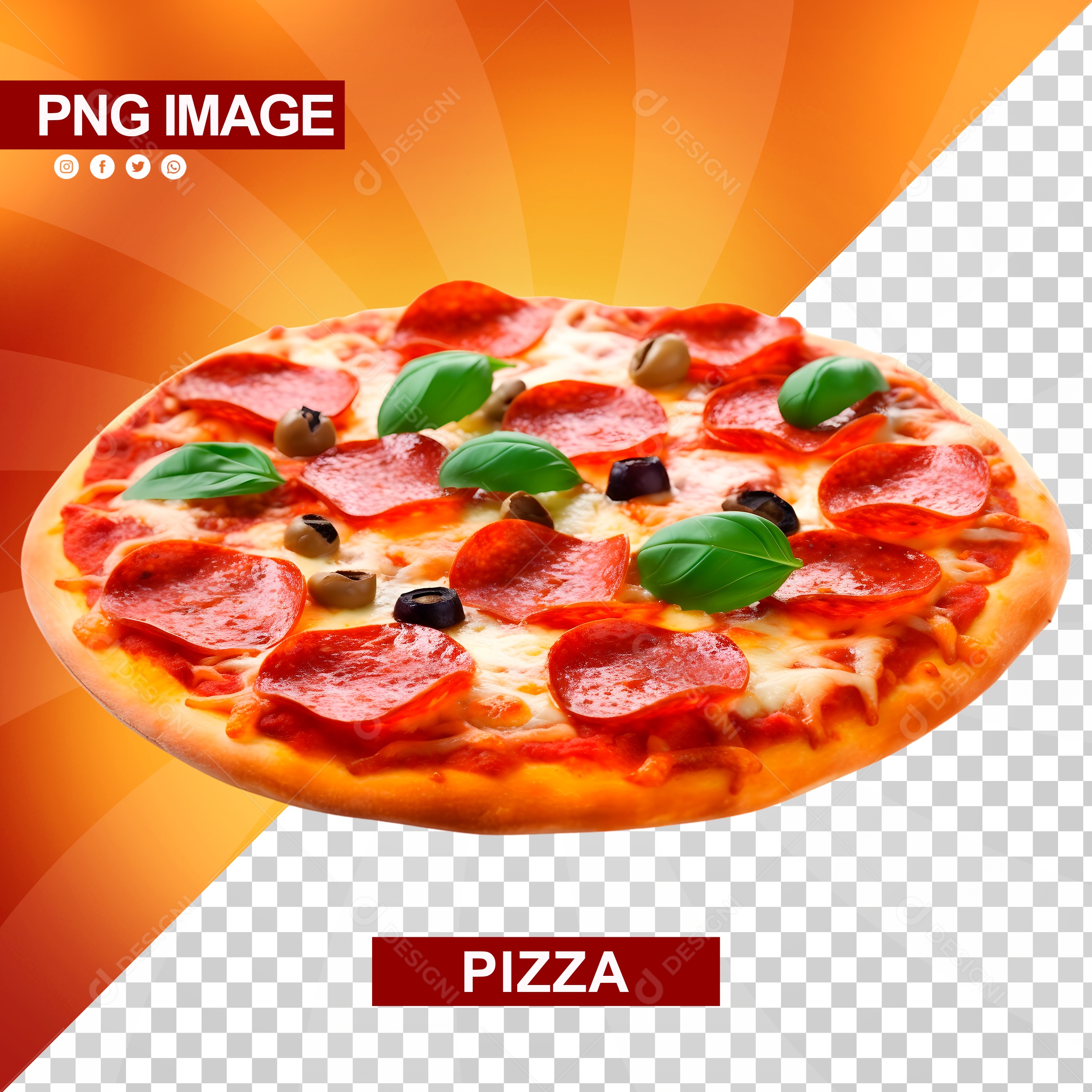 Deliciosa Pizza Redonda PSD