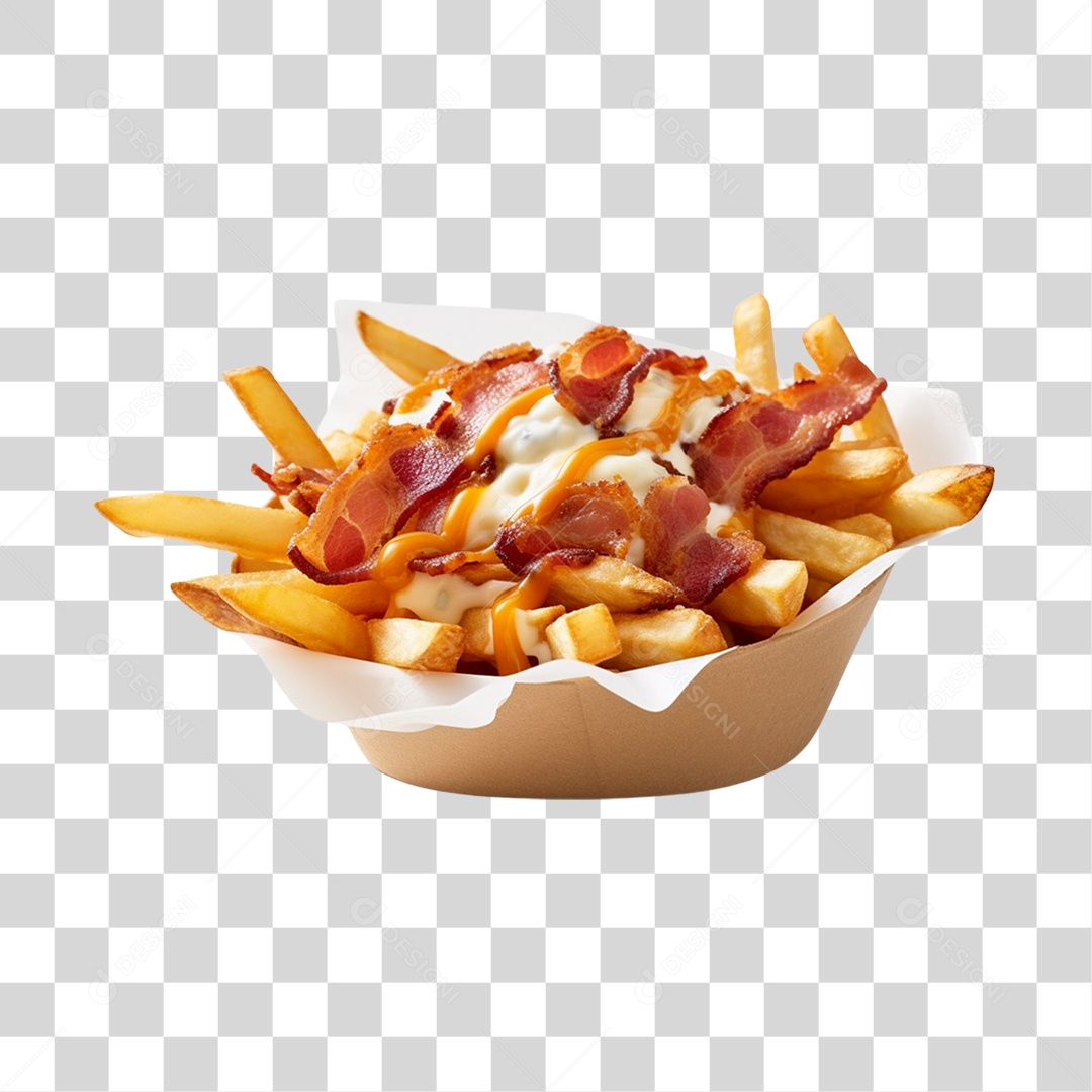 Porção de batata frita PNG Transparente
