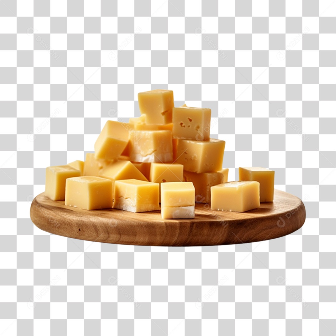 Blocos de queijo PNG Transparente