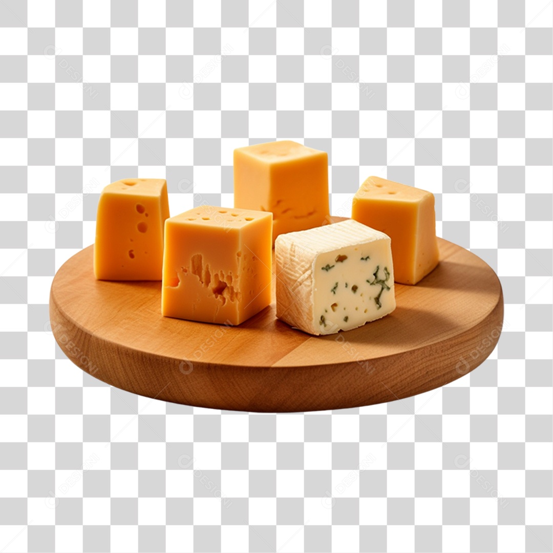 Blocos de queijo PNG Transparente