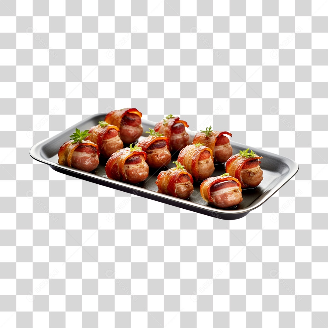 Lanche sobre tábua de madeira PNG Transparente