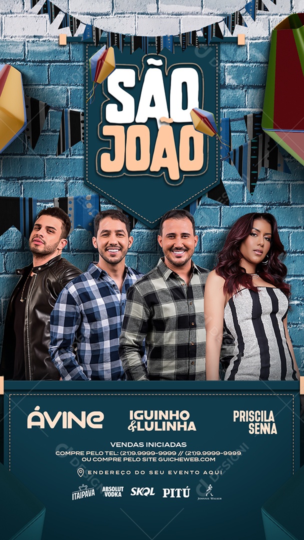 Story Flyer São João Social Media PSD Editável