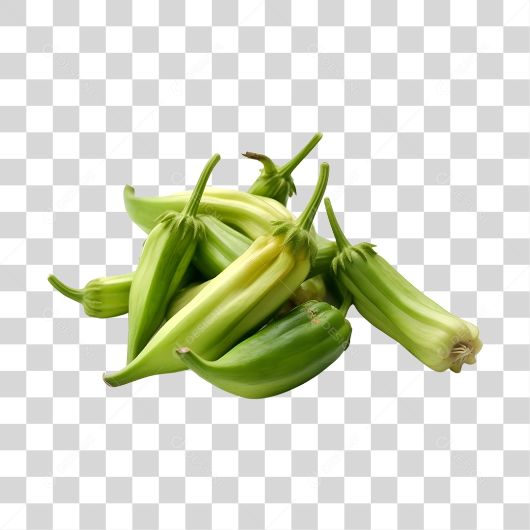 Quiabo Fresco PNG Transparente