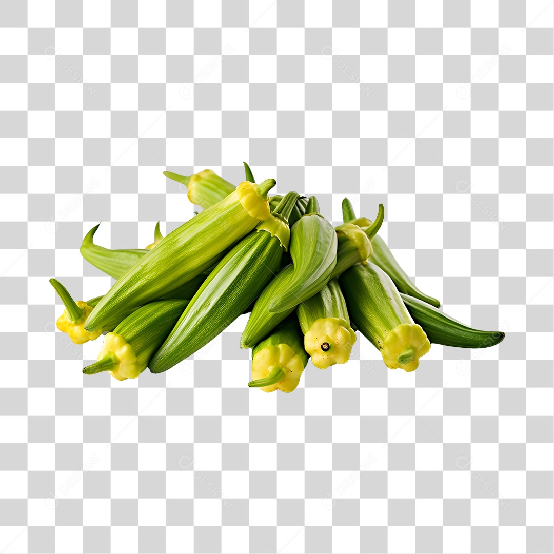 Quiabo Fresco PNG Transparente