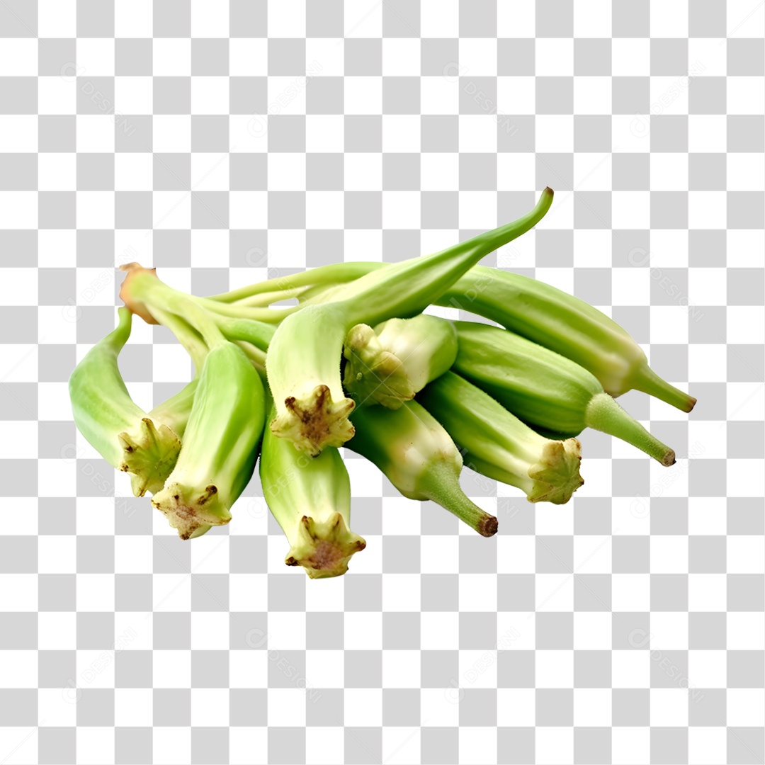 Quiabo Fresco PNG Transparente