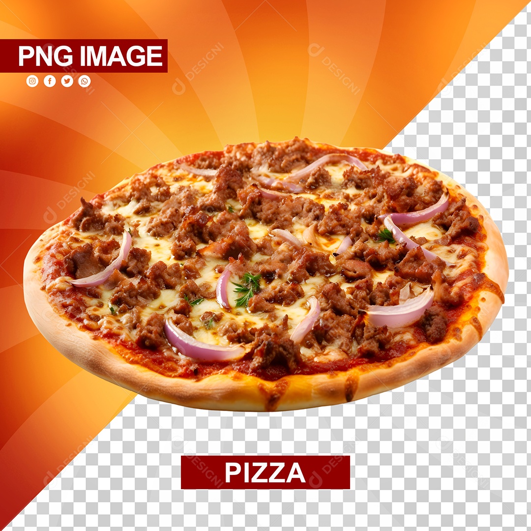 Pizza Deliciosa Redonda PSD