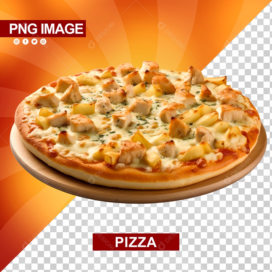 Deliciosa Pizza Tabua De Madeira PSD