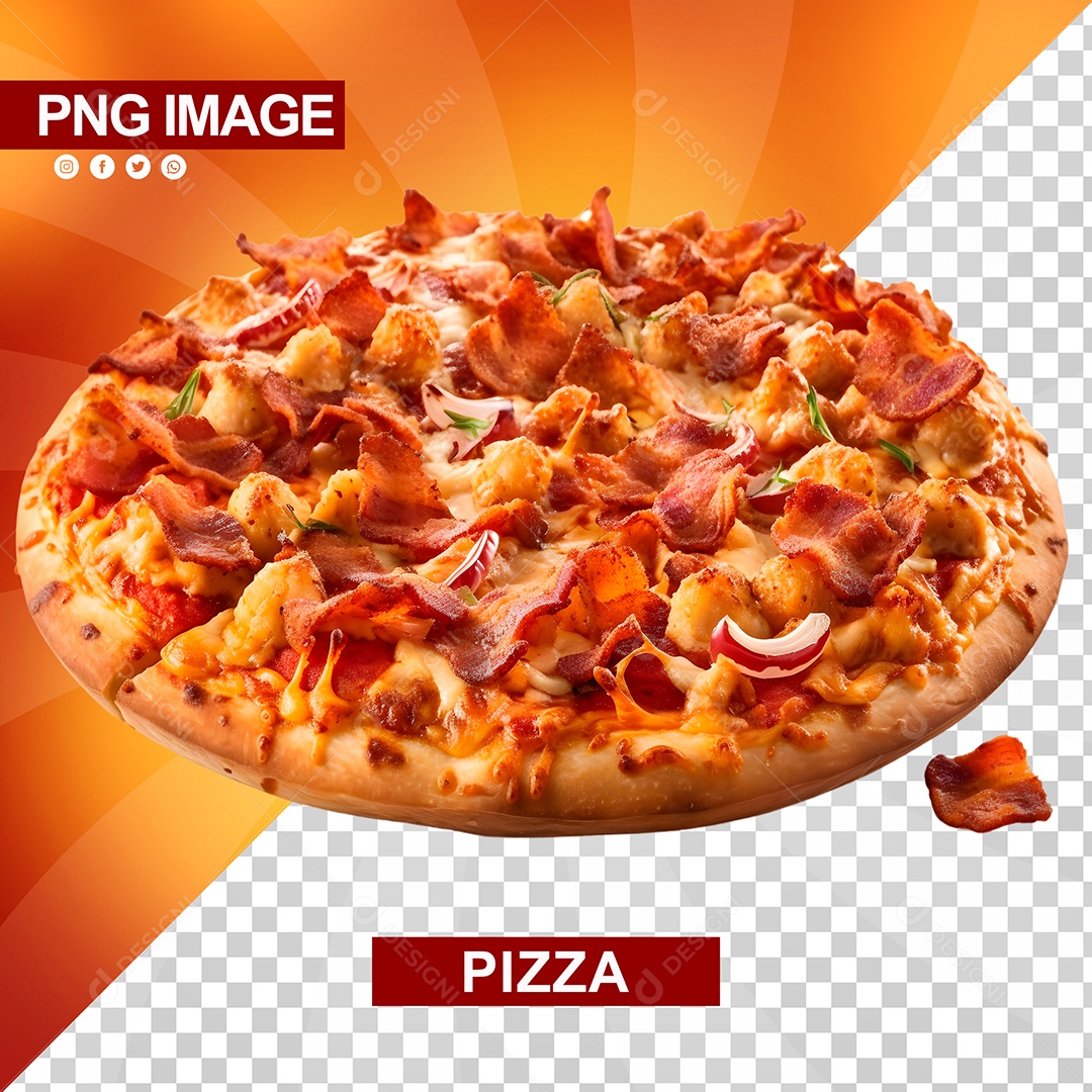 Pizza Deliciosa Bacon PSD