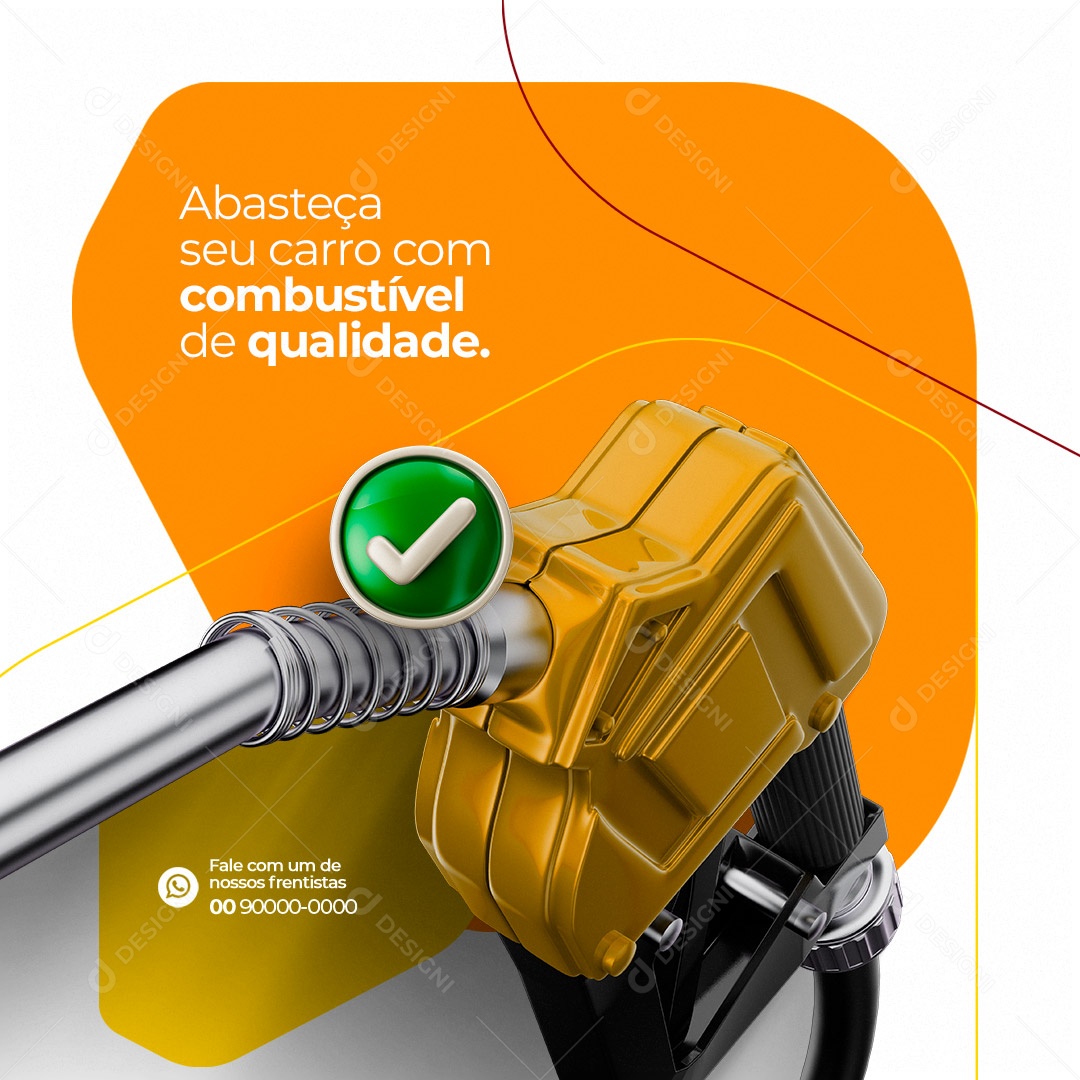 Posto de Combustível Social Media PSD Editável