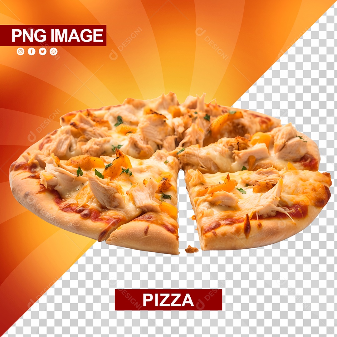 Deliciosa Pizza Fatiada 1 Pedaço PSD