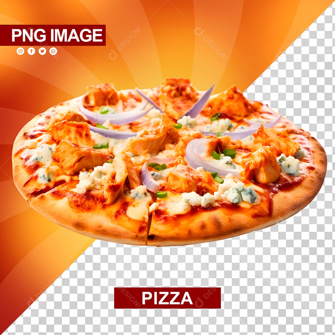 Pizza Saborosa Fatiada PSD