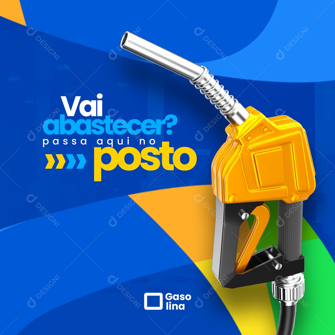 Posto de Combustível Social Media PSD Editável
