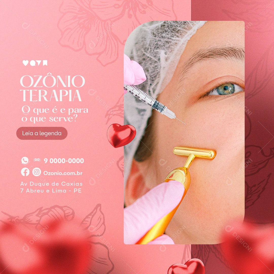 Ozônioterapia Social Media PSD Editável