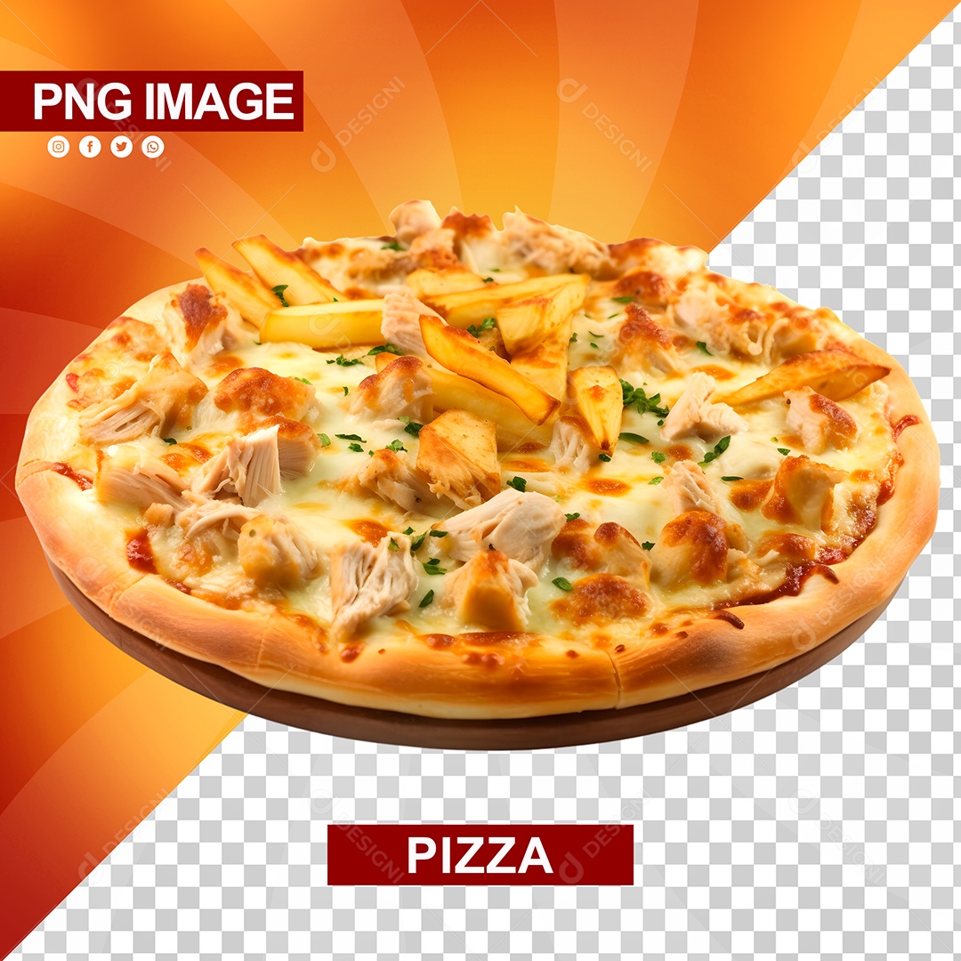 Pizza Deliciosa Tabua De Madeira PSD