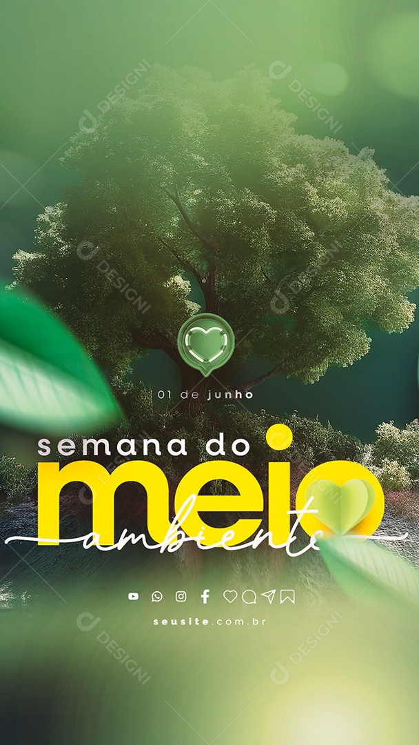 Story Semana Do Meio Ambiente 01 De Junho Social Media PSD Editável