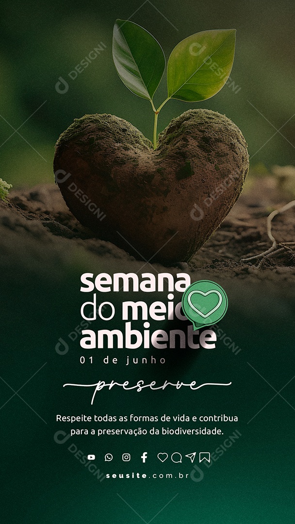 Story Preserve Respeite Semana Do Meio Ambiente 01 De Junho Social Media PSD Editável