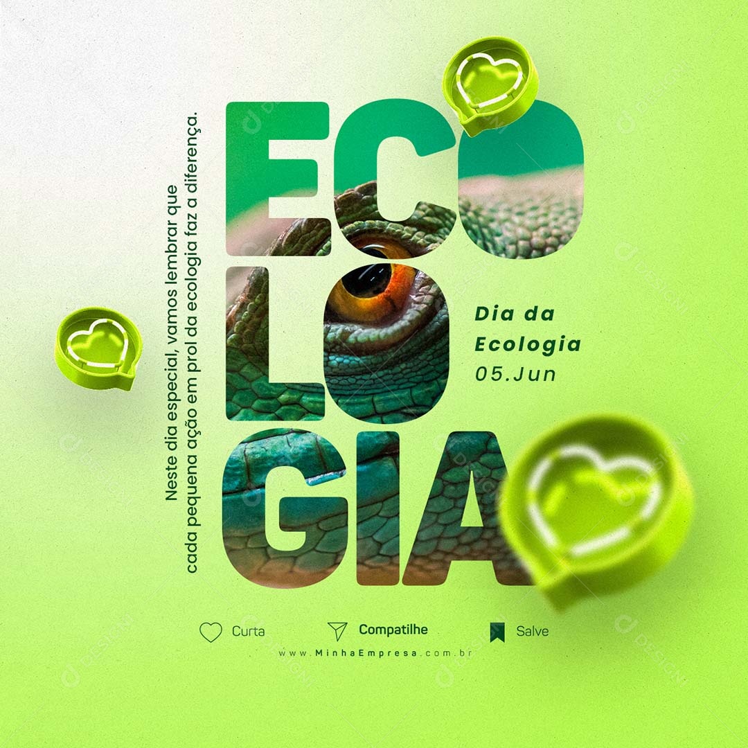 Dia Da Ecologia 5 De Junho Social Media PSD Editável