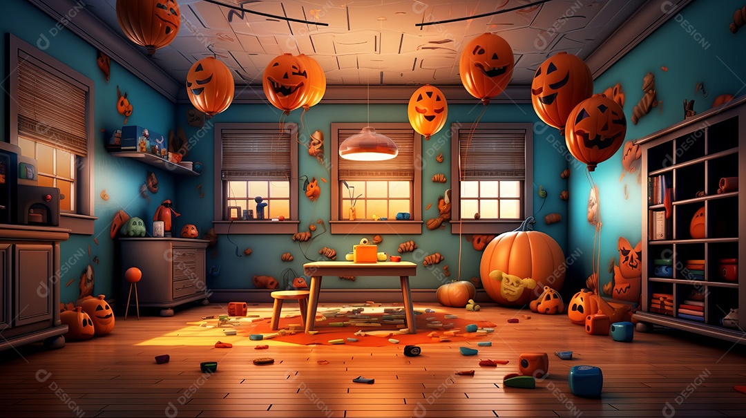 Cenário de Halloween.