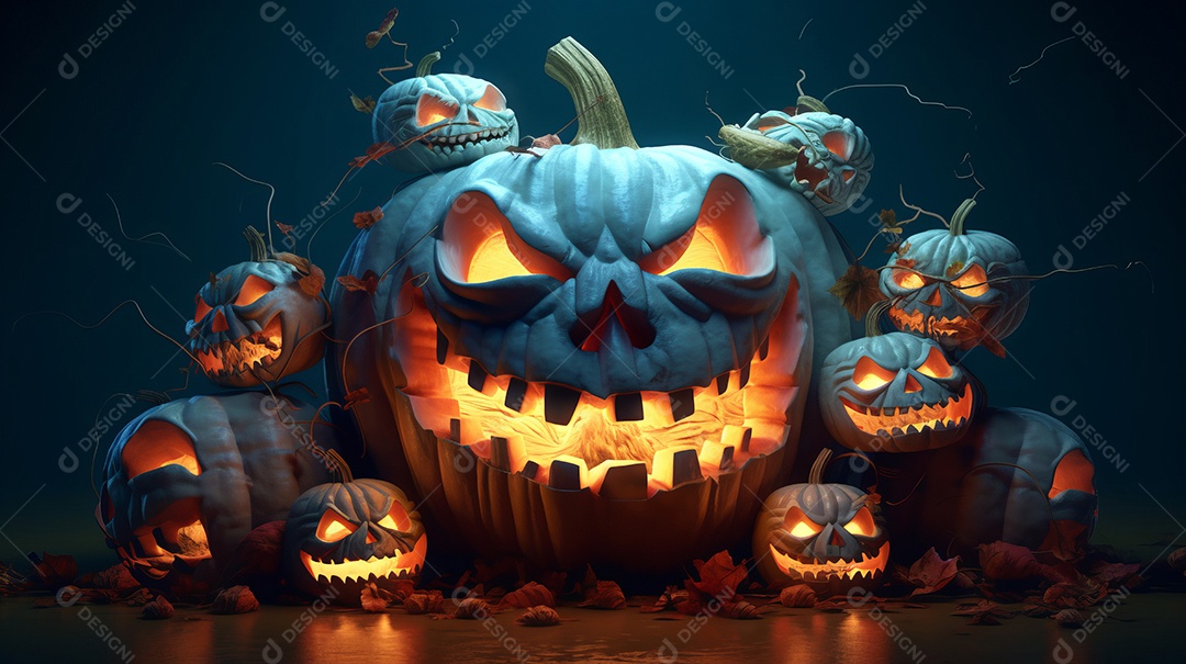 Cenário de Halloween.