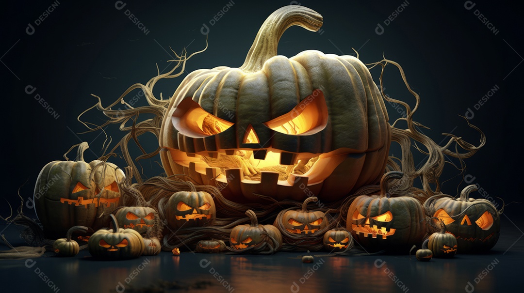 Cenário de Halloween.