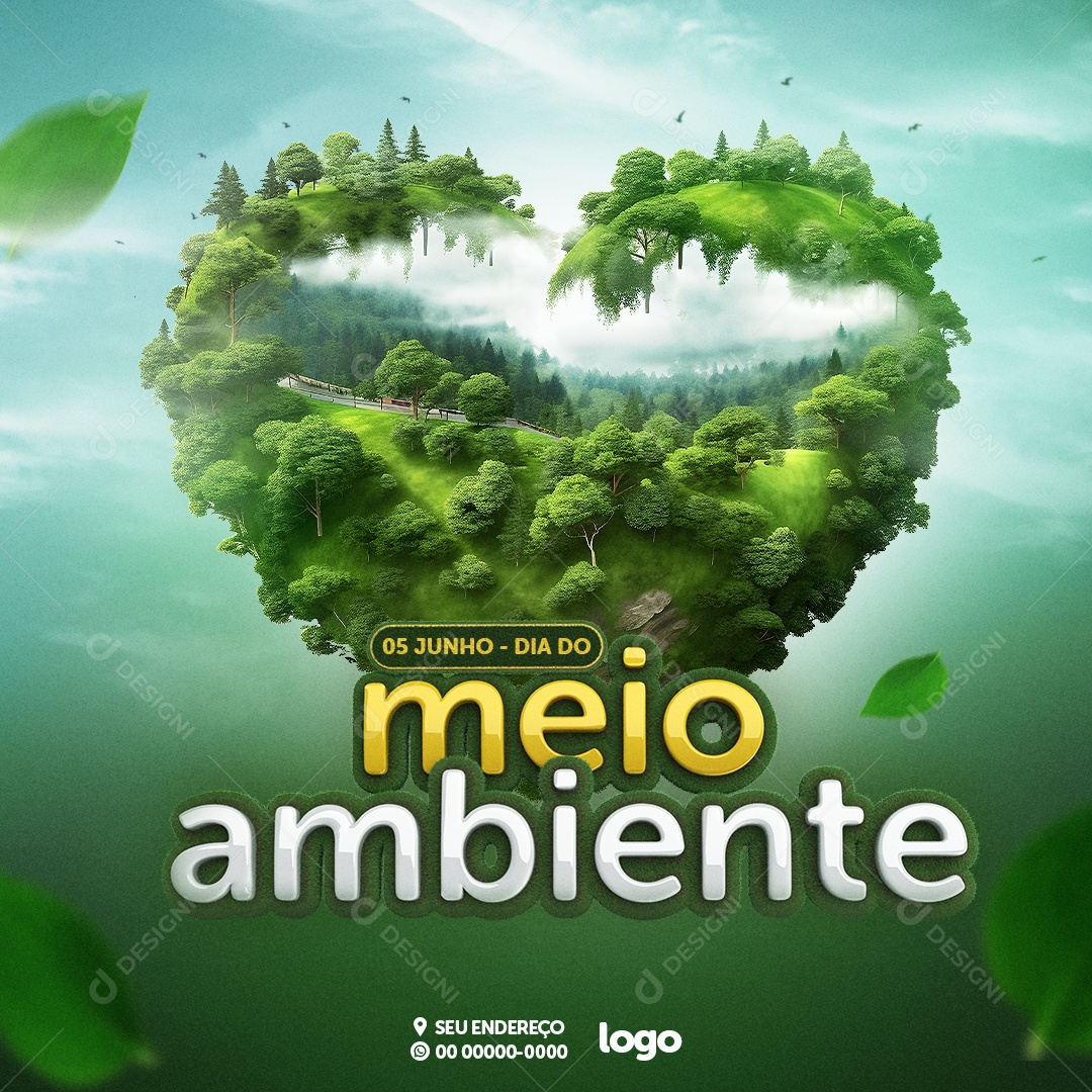 Social Media Dia do Meio Ambiente PSD Editável