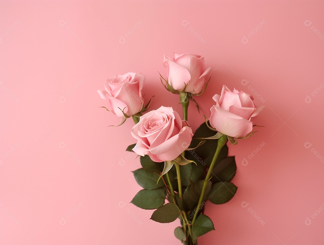 Fundo com buquê de flores