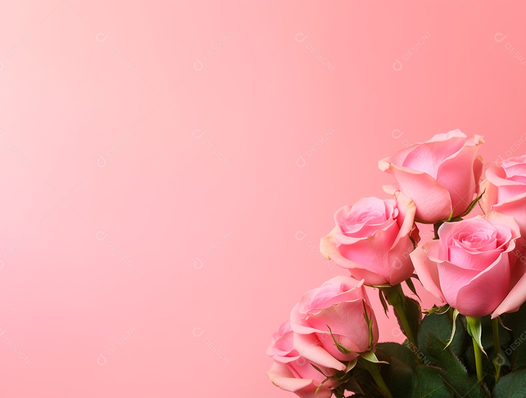 Fundo com buquê de flores