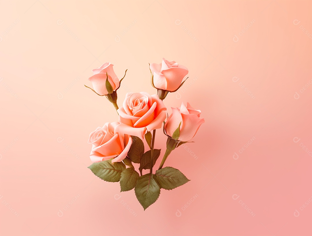 Fundo com buquê de flores