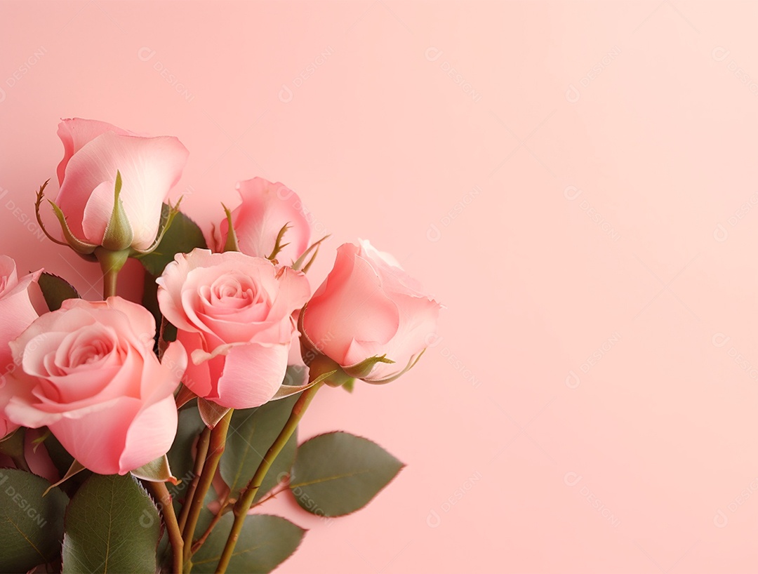 Fundo com buquê de flores